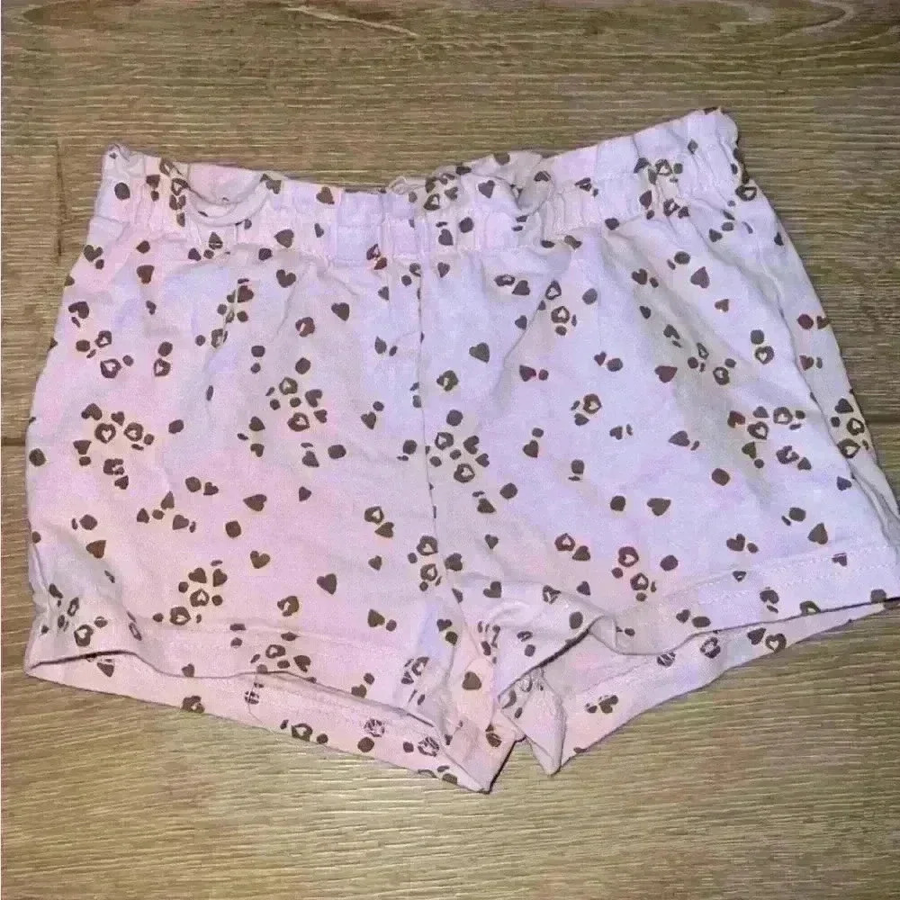 5/$10-Child of Mine by Carters Baby Girl Pink Heart Shorts Size 24 Months